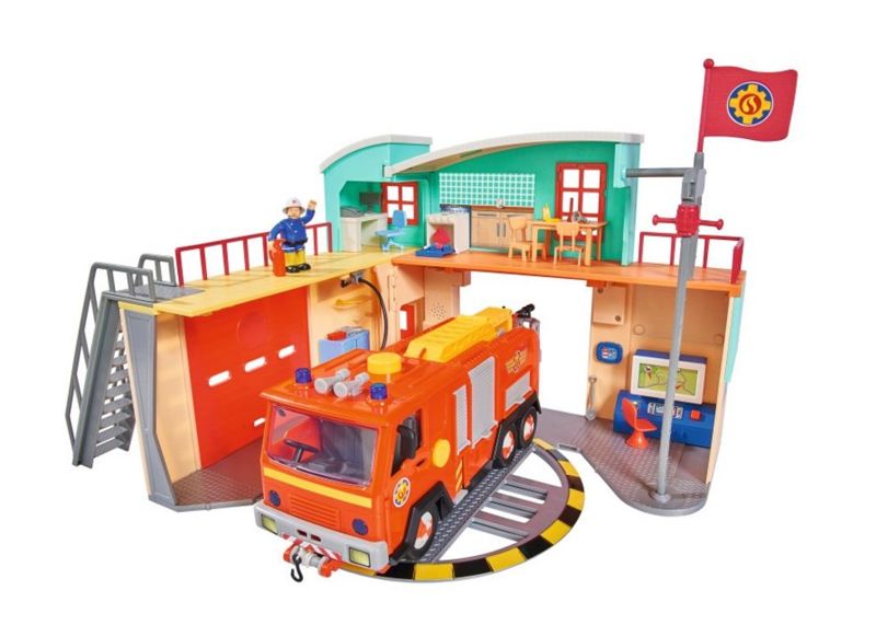 Пожарная станция из серии Пожарный Сэм, со светом и звуком, фигуркой  